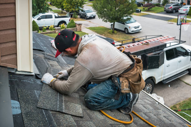 Professional Roofing technician working in Galena, IL